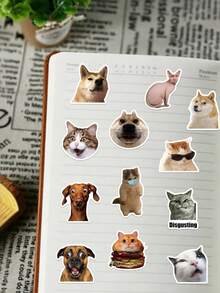 50pcs Stickers For Decorating Planner, Diary, Scrapbook, Notebook, Luggage, Guitar, Skateboard, Manual, Tablet, Water Bottle, Phone - Multicolor - View 3