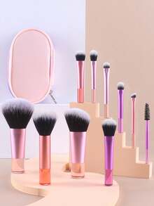 Multi-Color Travel Portable Eyeshadow Brush Makeup Brush - Multicolor - View 3