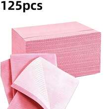 Waterproof Nail Art Table Mat 125pcs Disposable 3-Layer Foldable Nail Art Table Mat Waterproof Nail Art Pad Suitable For Nail Salon Practice - Pink - View 10