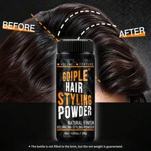 Goiple 10g/30g/40g Bubuk Penata Rambut, Meningkatkan Volume & Tekstur Rambut, Hasil Akhir Matte, Mengontrol Minyak & Daya Tahan Lama, Volume Instan Ringan & Mengembang, Alami Tidak Berminyak, Penataan Rambut Darurat, Unisex - Hitam - View 3