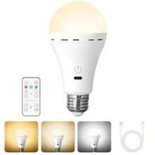 2pcs Smart Remote Control LED Bulbs, Large Capacity Battery, Long Lasting, With Remote Control, Rechargeable LED Bulbs, Detachable, Ambient Light, Table Lamp, Wall Lamp, Ice Hockey Light, Emergency Light, 3 Color Lights, USB Charging LED Bulbs With Hook - Portable High Brightness, Suitable For Bedroom, Living Room, Compatible With Remote Control, Suitable For Various Lighting Fixtures, Outdoor, Camping, Multiple Colors And White - Multiple Styles - View 3