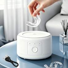 Portable Toothbrush Cleaner, Quickly Removes Stains And Odors, Suitable For Daily Use | Perfect Holiday Gift, 3 Modes With Digital Timer, Suitable For Cleaning Dentures, Night Guards, Braces, Toothbrushes, Jewelry, Etc. - Multicolor - View 7