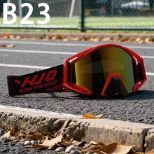 WJO Motorcycle Off-Road Goggles, Motorcycle Riding Windproof Glasses, Large Frame Wide Field Of View, Elastic Headband, Foam Face Padding, Windproof, Dustproof, Mountain Bike, Downhill, Outdoor Cycling Protective Eyewear, Multiple Colors Available - Multicolor - View 30