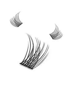 Sanishi Lashes 144 Clusters False Eyelashes, DIY Self-Grafting Eyelashes, C, D Curl Eyelash Curler Can DIY At Home, - C - View 4