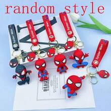1pc Avengers Keychain Creative Soft Rubber Doll Pendant, Holiday Decoration Accessory, Halloween Gift (Random Style) - One Size - View 8