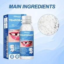 Non-Stick Silicone-Based Temporary Moldable Dental Beads - White - View 3