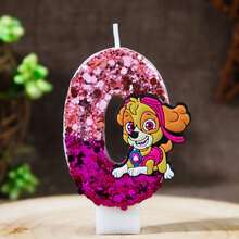 Paw Patrol Creative Dog Team Cartoon Sky Sequin Number Candles 0-9, Birthday Cake Decoration Candles Party - Multicolor - View 38