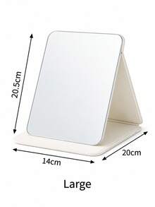 1pc Foldable Makeup Mirror, Portable Desktop Vanity Mirror, Large Size Clear Imaging, Desktop Makeup Mirror With Flip Stand, Portable Makeup Mirror, Suitable For Student Dorm, Bedroom, Travel, Daily Beauty Makeup Tool - Multicolor - View 8