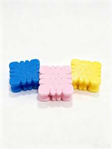 3 PiecesSet - Creative Biscuit Data Cable Storage Rack, Biscuit Shape Data Cable Storage, Cute Sandwich Biscuit Storage, Portable Cable Organizer And Decorations For Data Cable, Small Cable, And Wire Storage, Backpack Hanging Decoration, - View 9