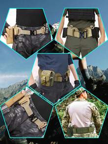 Set Sabuk Taktis Militer Luar Ruangan Multi-Fungsi, Sabuk Taktis Nilon Cobra Lepas Cepat Multi-Fungsi, Sabuk Taktis Pelatihan Luar Ruangan CS Real-Life - MultiWarna - View 7