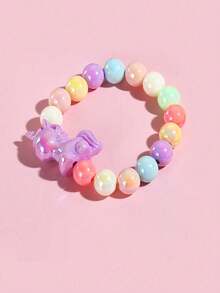 1 buah Liontin Unicorn Lucu, Perhiasan Gelang Manik-manik Warna-warni, Aksesori Perhiasan Cocok untuk Pemakaian Sehari-hari Anak Perempuan, Hadiah Pesta Liburan - MultiWarna - View 10