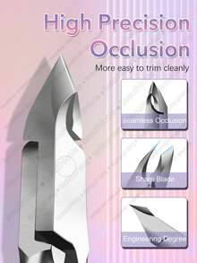 BeautNicole 1pc Professional Stainless Steel Cuticle Trimmer Nail Clipper Nail Remover Pedicure Manicure Tool - Silver - View 3