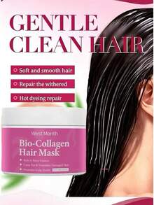 Bio-Collagen Hair Mask, Repairs Damaged Permed & Dyed Hair, Smooth & Silky, Rich In Maca Essence, 100g - Hair Mask - View 5