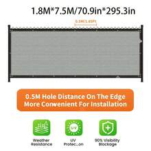 Outdoor Wall Mounted Privacy Screen 1 Count Garden Windproof & Sun Protection Shading Fence Garden Decorative Supplies - 1 Privacy Decorative Net - View 15