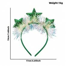 1pc/Set - New Year Party Sequin Five-Pointed Star Christmas Headband Birthday Wedding Decoration Star Crown Headband - View 11
