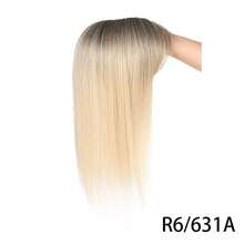 Women's Natural One-Piece Hair Topper Hairpiece, Invisible Seamless Hair Patch For Covering Gray Hair, Air Bangs - Coffee Brown - View 16