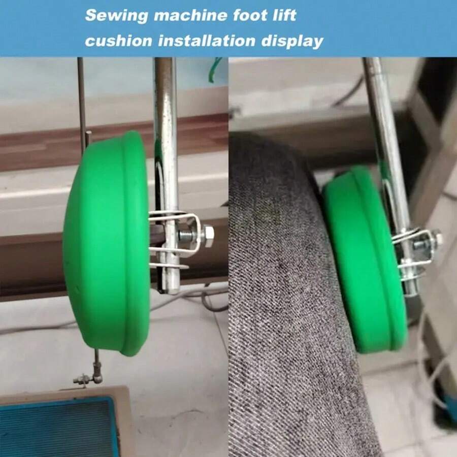 1pc Sewing Machine Presser Foot Cushion, Thickened Silicone Material, Flat Machine Foot Rest Pad, Shock-Absorbing, Comfortable, Heat-Insulating, Foot-Friendly