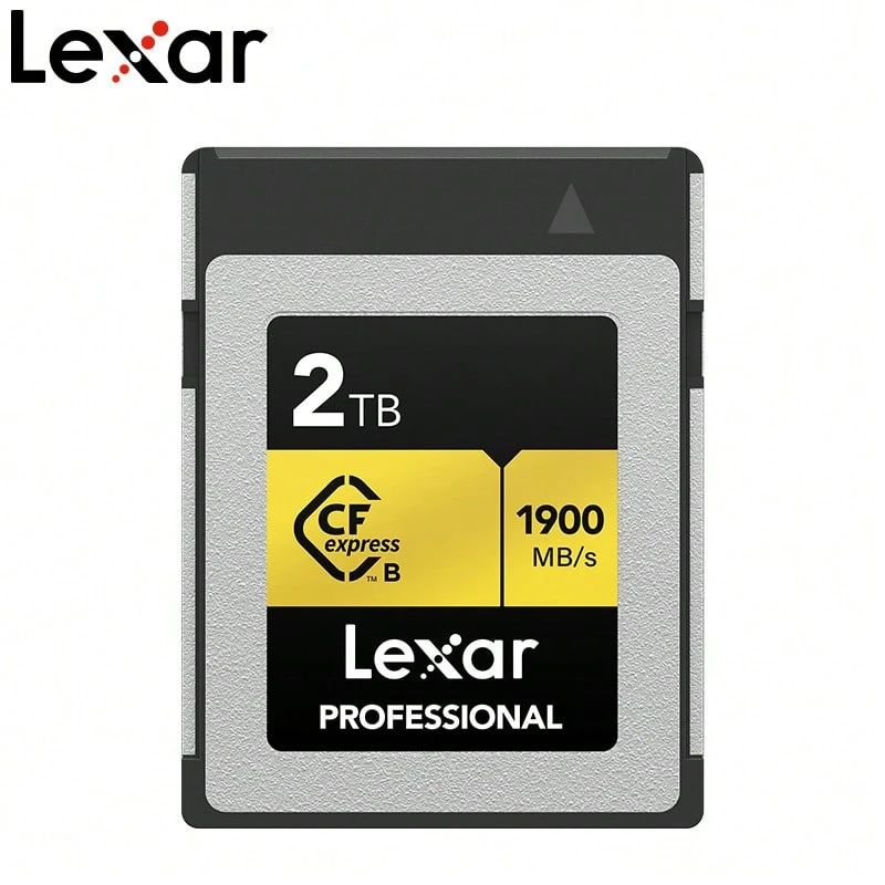 Kartu Memori Lexar Professional CFexpress Tipe B 1TB 2TB Kecepatan Baca 1900MB/S Penyimpanan Berkinerja Tinggi untuk Kamera DSLR dan Camcorder - View 1