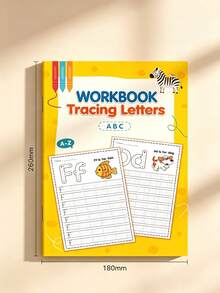 32-Page Alphabet Tracing Practice Book, Includes Letters From A To Z. Fun Early Writing Practice Book, Including Drawing Pages, Magic Words, Practice Sheets And Durable English Writing Notebook, Essential For School Season. - Multicolor - View 7