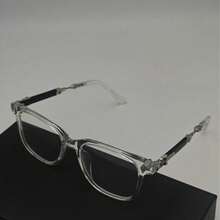 1 Pair Fashion Vintage Luxury High-End Unisex Glasses, TR Material, Transparent, Suitable For Indoor TV Watching, Gaming, Computer Use, Daily Commute, Protection. Casual All Season - Multicolor - View 5