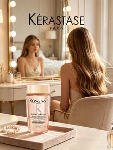 Kérastase Gloss Absolu Bain Hydra-Glaze Shampoo 80ml, Anti-Frizz Moisturizing Shampoo With Wild Rose Extract, Adds Shine And Smoothness, Travel Size - Shampoo - View 6