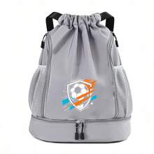 1pc Multi-Color Drawstring Cinch Bag, Simple Drawstring Closure Design, Sports Storage Bag For Football Basketball, Unisex Sports Cycling Swimming Yoga Storage Backpack, Student Backpack - Sports Backpack - View 6