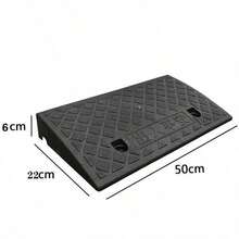 2pcs/1pc Heavy Duty PE Portable Car Curb Ramp, Portable Threshold Ramp With Non-Slip Grip Surface, Suitable For Lawn Mowers, Sidewalks, Cars, Pets - A - View 5