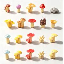32/16/8pcs Mini Resin Mushrooms, Suitable For Outdoor Home Decor, Cake Decoration, DIY Crafts And Micro Landscape Plant Pot Accessories, Landscaping... - A - View 11