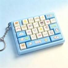 Mini Keyboard Keychain Fidget Toy, Cute Animal Keyboard Bag Charm, Portable Clickable Stress Relief Pendant, Crisp Sound, Decompression Key Ring, Suitable For Backpacks And Keys, Random Color 1pc - Multicolor - View 13