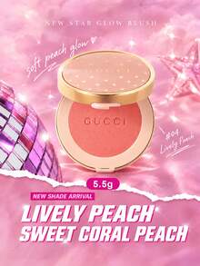 Gucci Beauty 亮澤啞光腮紅 - 5.5g - 淨重 0.19 Oz - Bright Coral -04-5.5g-NET WT. 0.19 0Z. - 查看 1