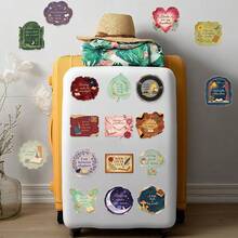 50pcs Retro Tear Paper Book Stickers PET Graffiti Stickers DIY Decorative Phone Cases, Computers, Notebook,Tablets, Festival Stickers,Gift Stickers - 1 Set/50 PCS - View 8