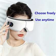 Eye Massager With Bluetooth Music & Heating, 5 Massage Modes, 180° Foldable Design, Suitable For Headache, Dry Eyes, Dark Circles, Rechargeable Bluetooth Music Heated Eye Massager To Improve Sleep, Great Gift For Friends, Mom And Dad - Multicolor - View 8