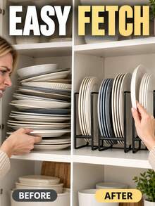 Large Capacity Kitchen Dish Drying Rack, Multi-Functional Bowl And Cup Storage Rack, Space-Saving Kitchen Utensil Organizer, Used For Storing Plates And Bowls, Kitchen Essentials, Kitchen Decor, Coffee Bar Decor Accessories - Multicolor - View 4