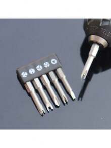 5pcs/Set Odd-Shaped Screwdriver Set, 50mm U-Shaped, Y-Shaped, Triangle, Hexagonal 3-In-1 Screwdriver Bits Tool - A - View 5