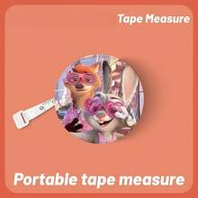 1pc Disney [One-Click Retraction] 2.0m Tape Measure, Judy Nick Peripheral Three-Circumference Measuring Tape Soft Leather Ruler Household Measurement Tape Ins High Aesthetic - Multi-color - View 7