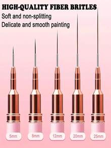 31Pcs Nail Art Tools Set, Nail Art Brushes, Liner Pens, Dotting Tools, Nail Palette And Nail Stickers Tweezers, Multi Function Manicure Supplies For Nail Art Design - Multicolor - View 3