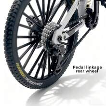 1:8 Scale Alloy Die-Cast Mountain Bike Mini Model, Full Suspension Version, Collectible Desktop Decor, Exclusive Gift For Bicycle Enthusiasts - Multicolor - View 4