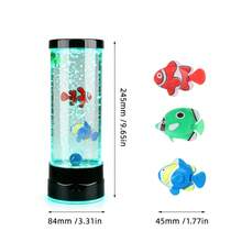 1pc USB Bubble Fish Lamp, Vibrant LED Lighting, 7 Static And 2 Dynamic Light Modes, Soft Night Light, Simulated Fish Bubble Atmosphere Lamp, Ideal Christmas Gift - View 6