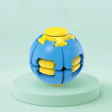 Press & Rotate Ball, Portable Stress Relief Toy For Kids And Adults, Smooth Spinning Sensory Integrated Decompression Tool, Party Gift Favor - Multicolor - View 14
