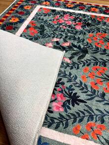 Digitally Printed Non-Slip Washable Runner And Area Rug, Suitable For Living Room, Bedroom, Outdoor, Kitchen Carpet | Modern, Scandinavian, Bohemian And Classic Styles | 100% Polyester - Dark Grey - View 10
