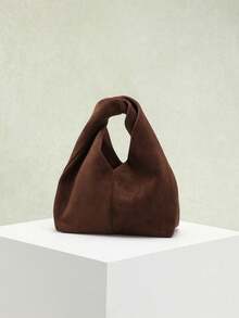 Minimalist Artistic Handbag, Unique Triangular Shape With Twisted ...