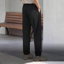 Adidas WOVEN TRACKSUIT BOTTOMS Solid Color Basic Versatile Breathable Straight Leg Casual Sports Quick-Dry Pants Men's - Black - View 5