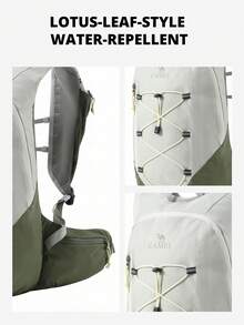CAMEL CROWN Unisex Lightweight Large Capacity Backpack, Suitable For Hiking, Climbing, Casual Sports, Outdoor Mountaineering And Travel - Yunqi Green - View 5