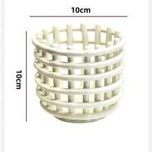 1pc Hollow Plastic Storage Box, Multi-Functional Organizer, Waste Face Towel Storage Box, Bathroom Sink Comb Holder, Makeup Brush Rack, Beauty Tool Storage Box, Suitable For Living Room, Bathroom, Kitchen, Student Dorm - Multicolor - View 5