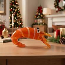 Handmade Colorful Glass Shrimp Statue - Perfect For Aquarium And Home Decor, Ideal Holiday Gift - A - View 11