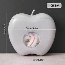 1pc Plastic Bag Storage Rack, Apple-Shaped Bag Dispenser, Wall-Mounted Storage Box, Space-Saving Bag Organizer, Elastic Wrap Storage Rack, Multi-Functional Durable Storage Rack, Suitable For Home, Office, Kitchen, Bathroom And Other Scenes, Applicable For Trash Bags, Shower Cap Storage, Dust-Proof Box, Bathroom Storage And Kitchen Containers - Multicolor - View 8