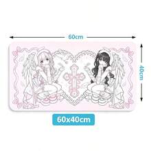 Pink Angel Anime Sexy Girls Y2K Anti-Slip Rubber Mouse Pad Kawaii Desk Mat Laptop Gaming Extended PC Gamer Cabinet Mousepad XXL Keyboard Rug Carpet - View 12