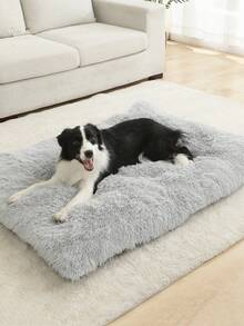 Thick Plush Dog Bed Winter Warm Pet Mat All-Season Removable Washable Cat Bed For Medium And Large Dogs - Grey - View 7