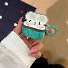 Ốp tai nghe ren chấm bi 2 màu tùy chọn có vòng treo, tương thích với Apple 5/ 4/ 2/ 3/ Pro 3/ Pro 2, vỏ bảo vệ phong cách Hàn Quốc dễ thương có mặt treo cho nữ - Nhiều màu - Xem 8