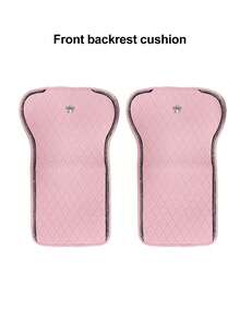 6/2pcs Universal Car Seat Covers, Pink Premium Faux Leather Seat Cushions With Crown Logo And Shiny Rhinestone Trim, Non-Slip Bottom, Breathable And Wear-Resistant, Car Seat Pads - Type a - View 20